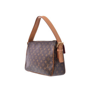 Louis Vuitton Bag Cite Brown Shoulder Monogram Leather Viva
